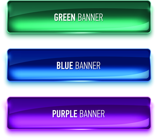 Glass textured color banners graphic vector 02 textured glass texture glass banners banner   