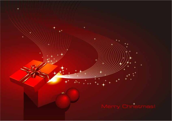 Red gift box with abstract background vector red gift box background abstract   