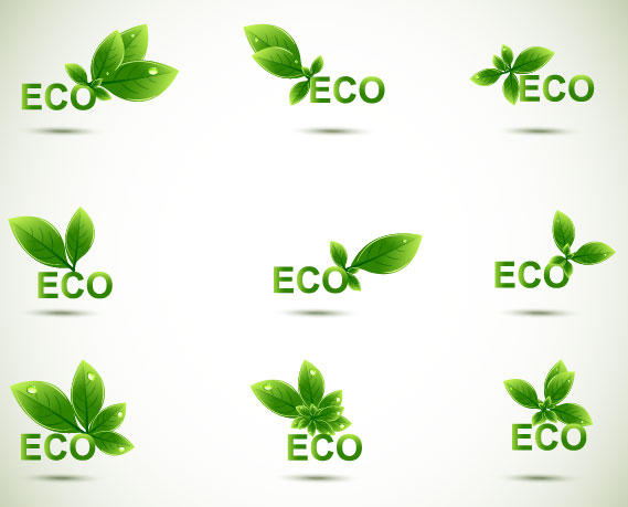 Eco elements vector set 04 elements element eco   
