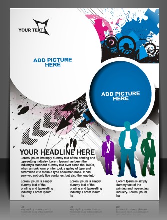 Stylish Brochure flyer design vector graphic 08 stylish flyer brochure   