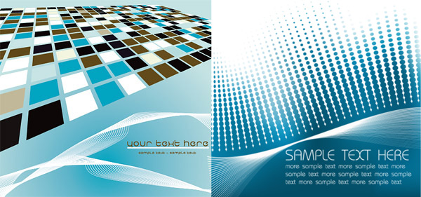 Creative Business design backgrounds vector the sense of space fade spots dynamic lines commercial background   