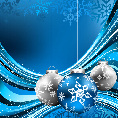 Blue style christmas baubles and snowflake backgroud snowflake christmas blue baubles   