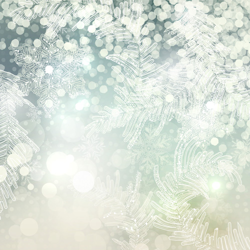 Beautiful snowflake blurs christmas background vector 05 snowflake christmas blurs beautiful background   
