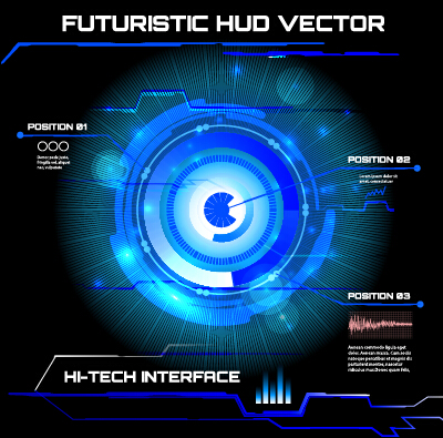 Concept futuristic tech background vector 01 tech futuristic concept background   