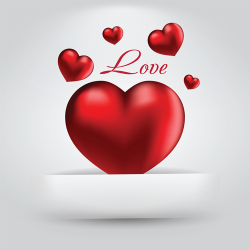 Romantic Happy Valentine day cards vector 09 Valentine day Valentine romantic cards card   