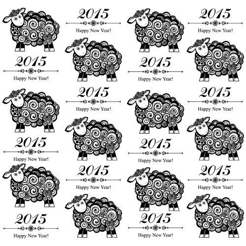 2015 sheep year background creative vector 01 year sheep creative background 2015   