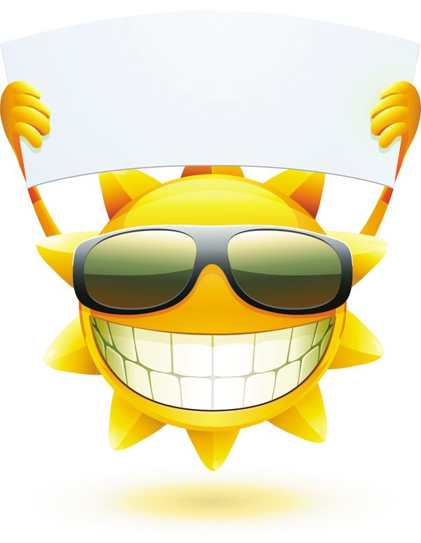 Cartoon sun smiley face vector design 04 sun smiley face cartoon   