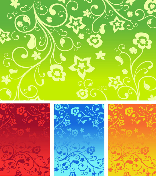 Flowers decorative pattern background vector art flowers background pattern file   