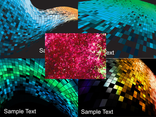 Mosaic background Vector graphic sense of space sense of science and technology mosaic background   