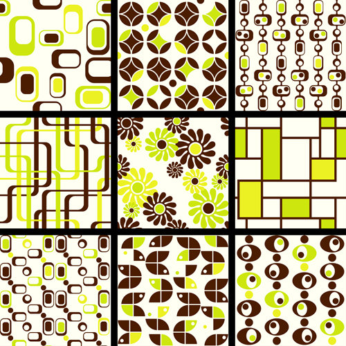 Set of seamless Pattern free vector 04 seamless pattern   