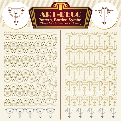 Art 34465 symbol pattern deco borders   