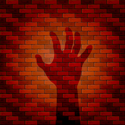 Halloween brick wall background vector 04 wall halloween brick background   