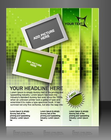 Stylish Brochure flyer design vector graphic 07 stylish flyer brochure   
