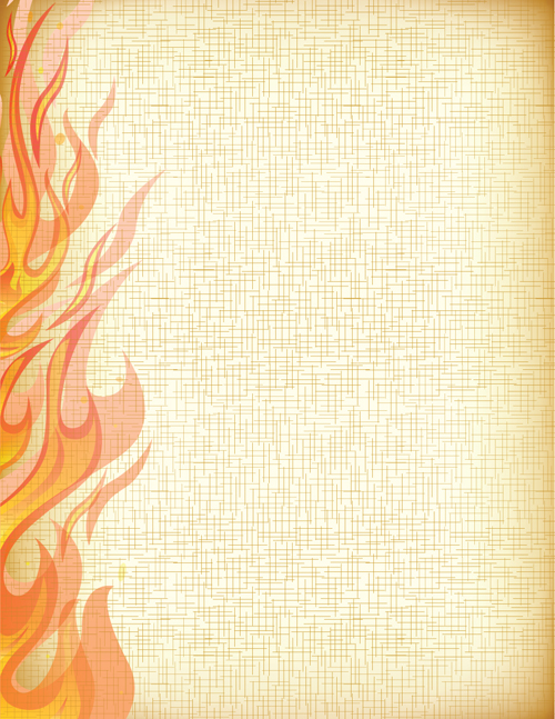 Set of Burning paper vector art 01 paper burning   