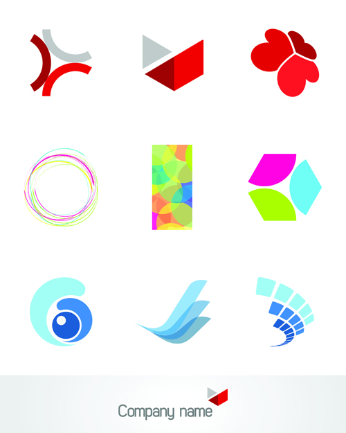 Creative 3D Logo design vector set 01 logo creative collection   