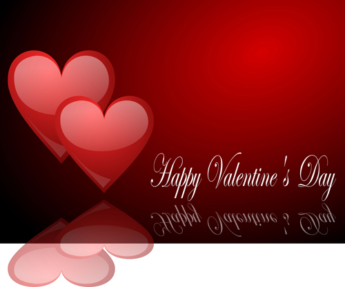 Romantic Happy Valentine day cards vector 12 Valentine romantic happy cards card   