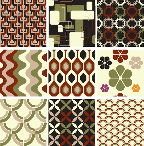 Set of seamless Pattern free vector 03 seamless pattern   