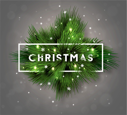 Christmas fir branches art background vector 06 fir christmas branches background   