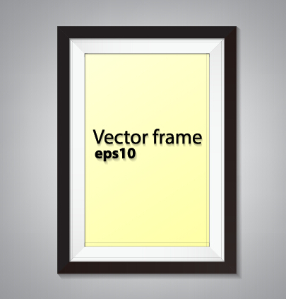 Black border photo frame vector set 04 photo frame frame border black   