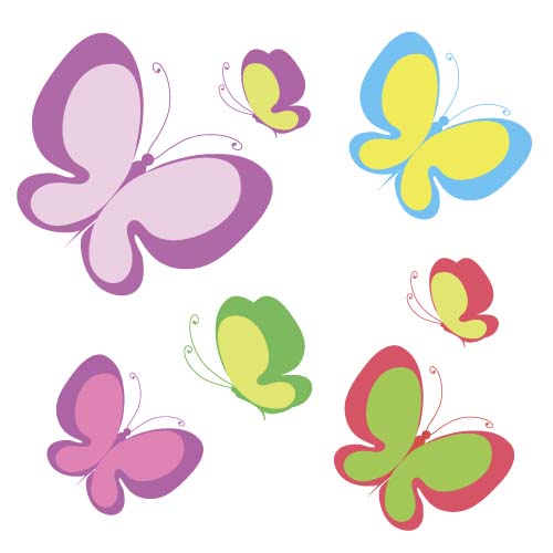 Elegant butterflies background art vectors 03 elegant butterflies   