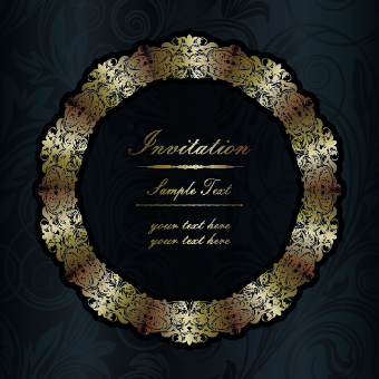 Floral frame Invitation vector 04 invitation floral frame floral   
