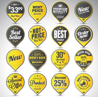 Creative sale badges design graphics 03 sale creative badges   