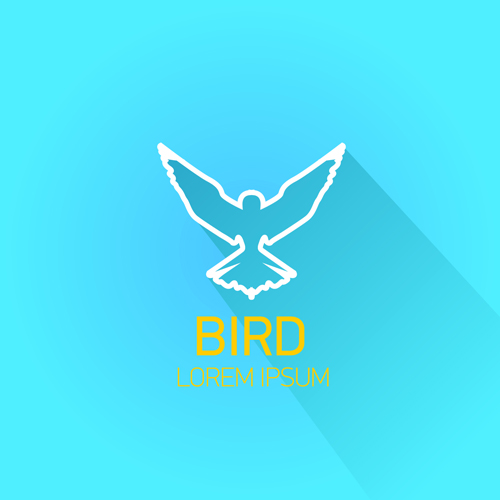 Classic bird logo design elements vector 04 logo element design elements classic bird   