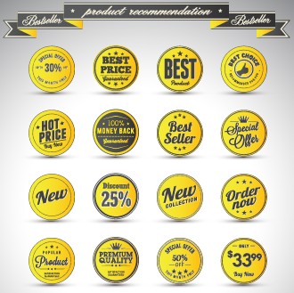 Creative sale badges design graphics 04 sale creative badges   