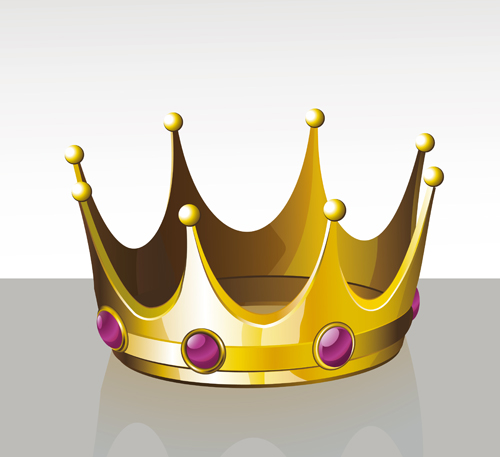 Noble of Crown design vector set 01 Noble crown   