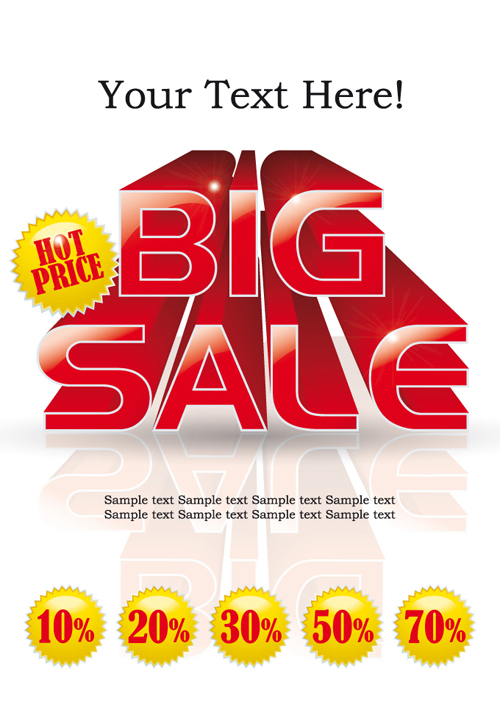 Cover of Big Sale publicize page vector 03 sale publicize cover big sale   