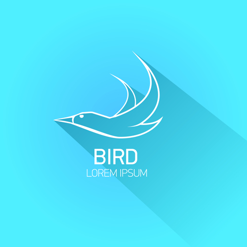 Classic bird logo design elements vector 01 logo element design elements classic bird   