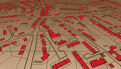 City Map design elements vector material 05 material map elements element city   