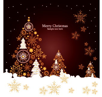 Christmas luxury decor elements vector background 03 Vector Background elements element christmas background   