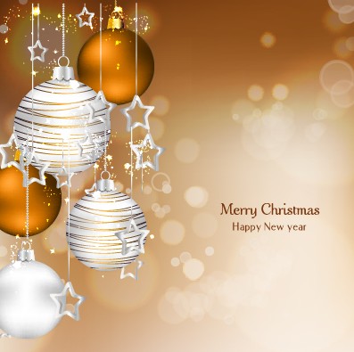 Shiny Xmas baubles design background vector 03 xmas shiny baubles background vector background   