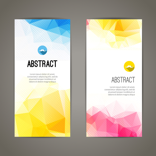 Geometric shapes cover brochure vectors 03 Geometric Shapes cover brochure   