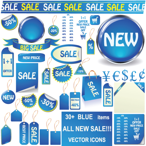Set of Vivid Price tags and stickers vector material 02 vivid tags tag stickers sticker price material   