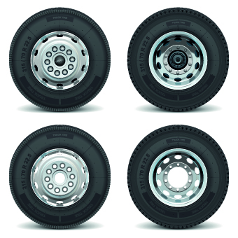 Realistic car tires illustration design vector 04 tire realistic illustration car   