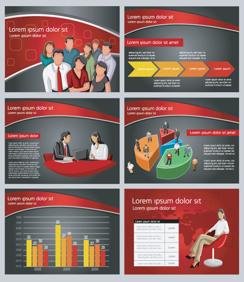 Elements of Business Infographics template vector material 03 template infographics infographic elements element business   