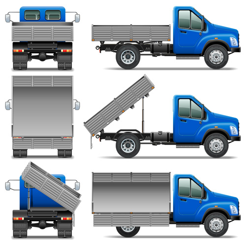 Realistic dumpers vector material realistic dumpers   