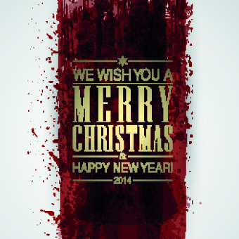 2014 Christmas watercolor background vector 04 watercolor christmas background vector background 2014   