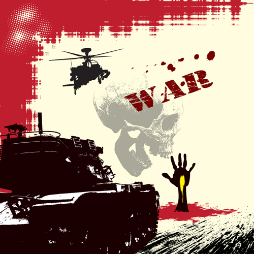 War design elements Illustration vector graphic 03 war illustration elements element   