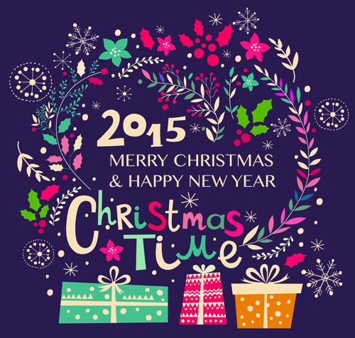 2015 Christmas cartoon decorative illustration vector 03 illustration decorative christmas cartoon 2015   