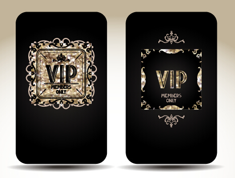 luxurious VIP gold card vectors 02 vip luxurious gold card   