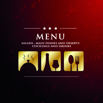 Luxurious restaurant menu vector set 07 restaurant menu luxurious   