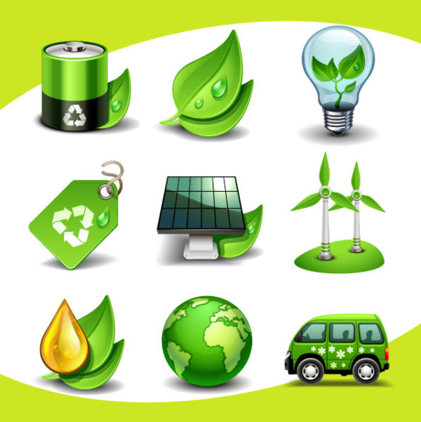 Eco elements icon vector 01 icon elements element eco   