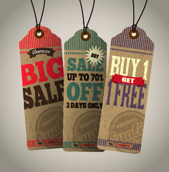 Vintage tags big sale vector 04 vintage tags big sale   