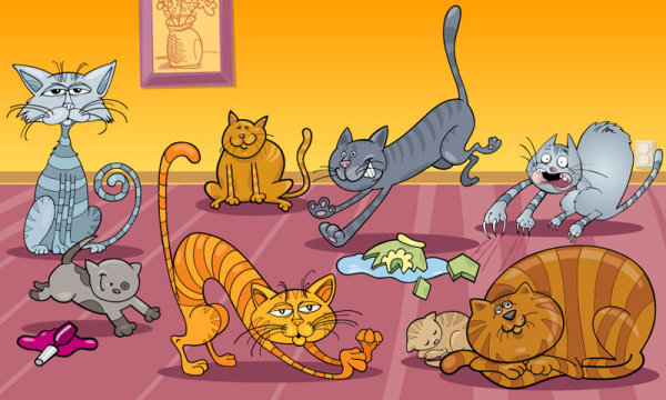 Elements of Vivid cartoon Animal vector 04 elements element cartoon animal cartoon   