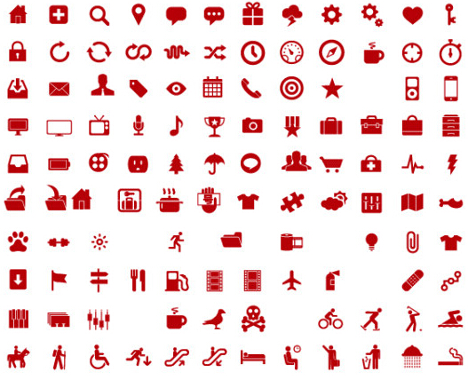 600 Kind commonly red icons vector red icons icon Commonly common   
