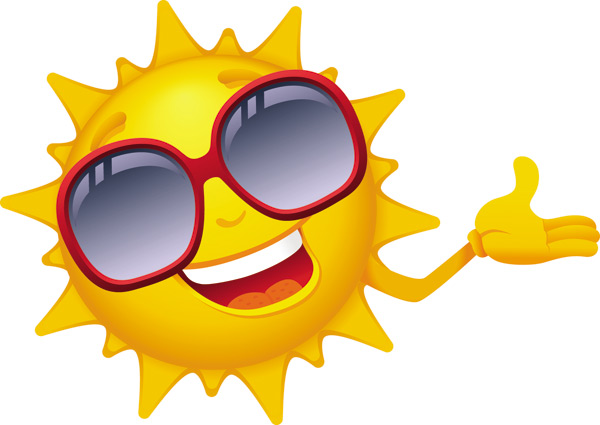 Cartoon sun smiley face vector design 01 sun smiley face cartoon   