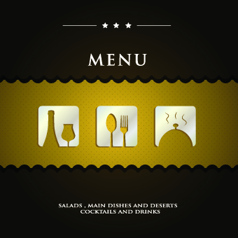 Luxurious restaurant menu vector set 09 restaurant menu luxurious   